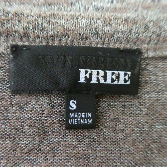 Wilfred Free Aritzia Tunic Dress Heather Brown Stretchy Knit Scoop Neck Lounge S - Picture 5 of 6